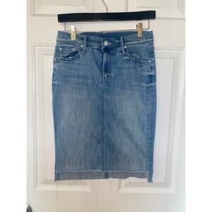 MOTHER The Peg Step Fray Skirt Color After All These Years Size 25